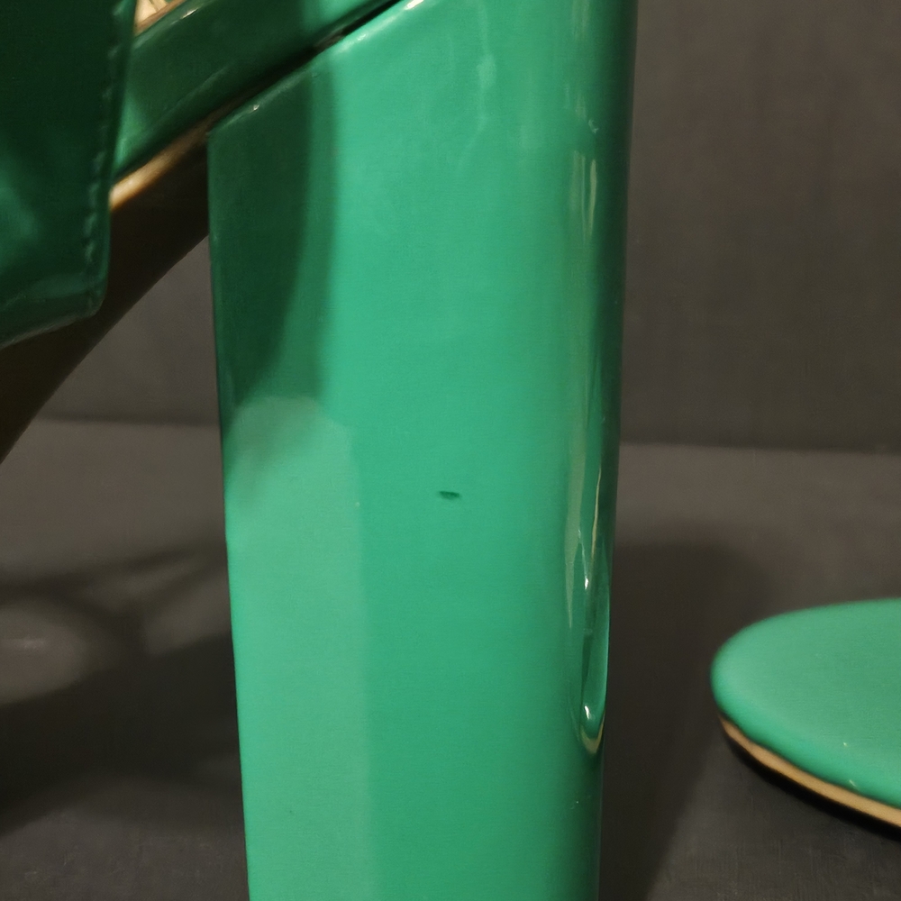 Fashion Nova Green Strappy Heels - Picture 4 of 9